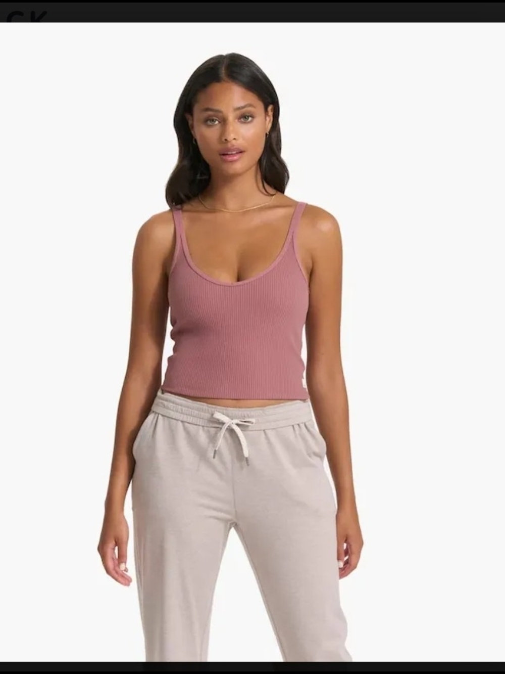 Vuori Women's Rib Crop Tank